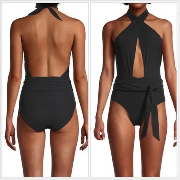 Tory Burch Wrap One-Piece Swimsuit Size L
